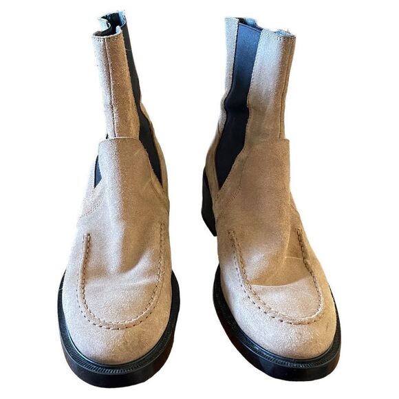 Tods Tronchetto Chelsea Ankle Boot Leather Suede Tan - Picture 7 of 11